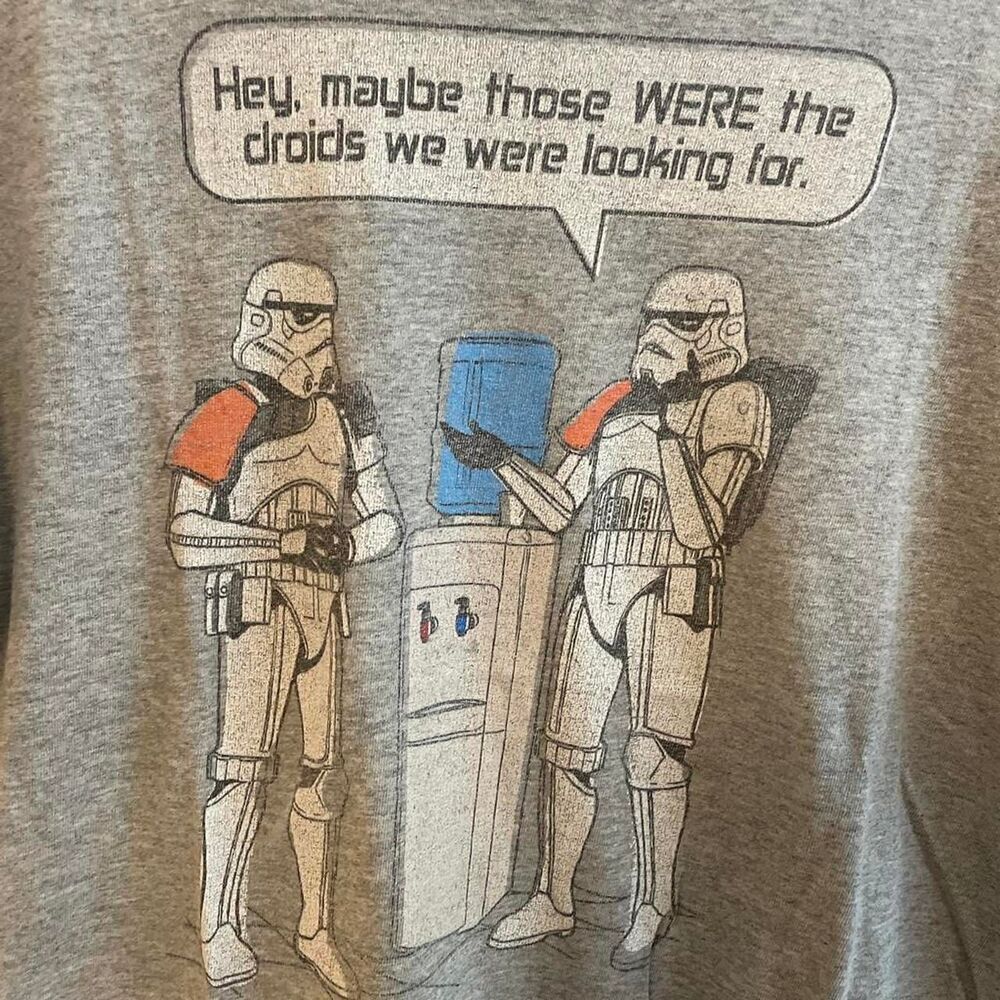 Star-wars Men's Grey T-shirt